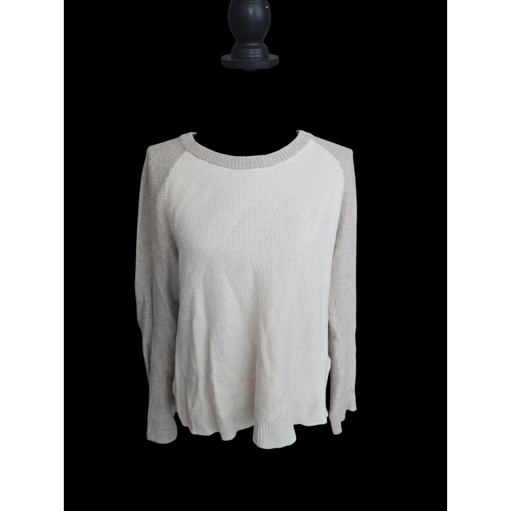 Madewell knit split back sweater, size large